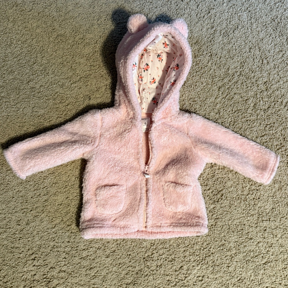Carters 6 month pink jacket
